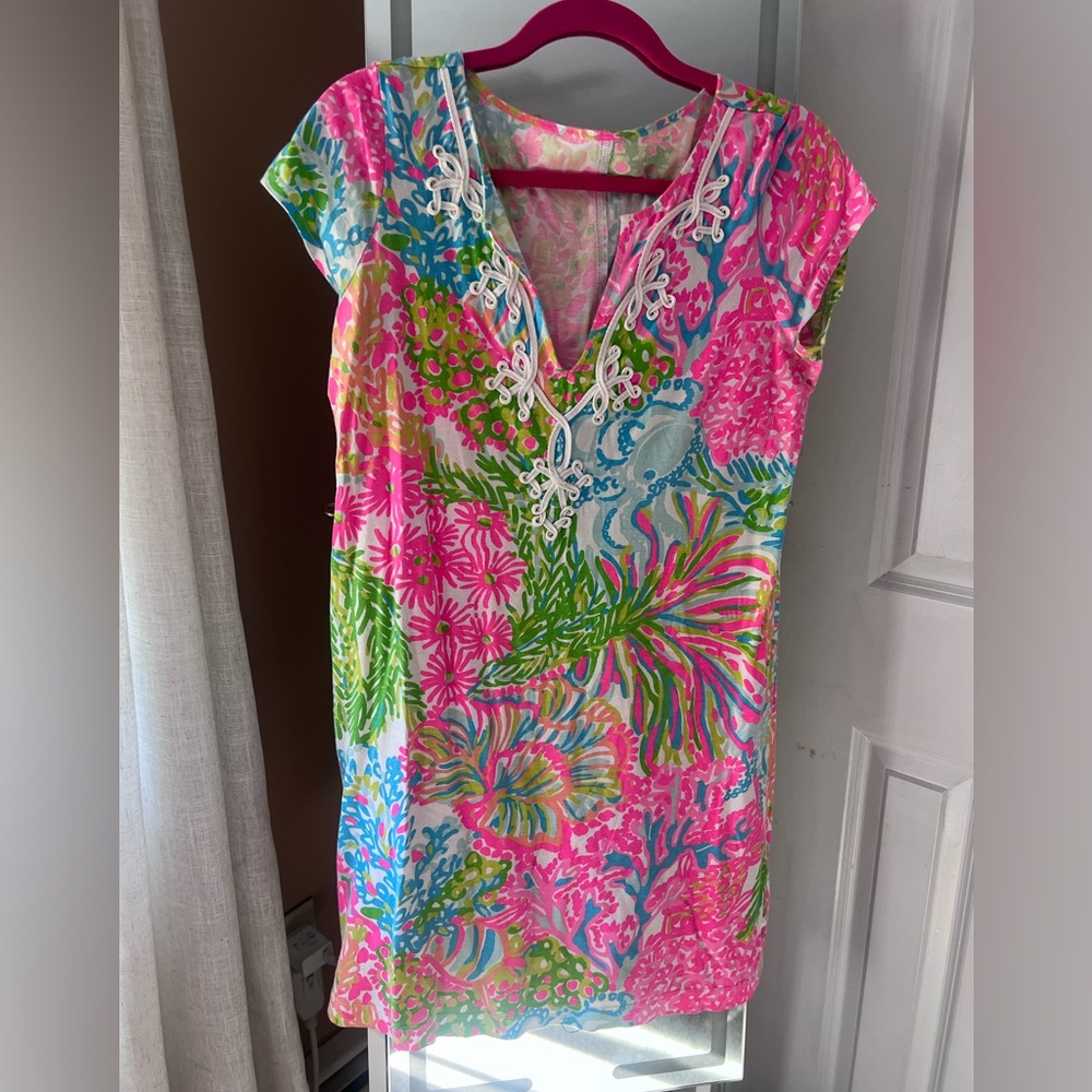 Lilly Pulitzer Vibrant Floral Print Dress
